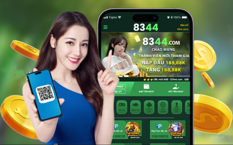 Hình ảnh quảng cáo của qq288 hiển thị nền tảng và các lợi ích