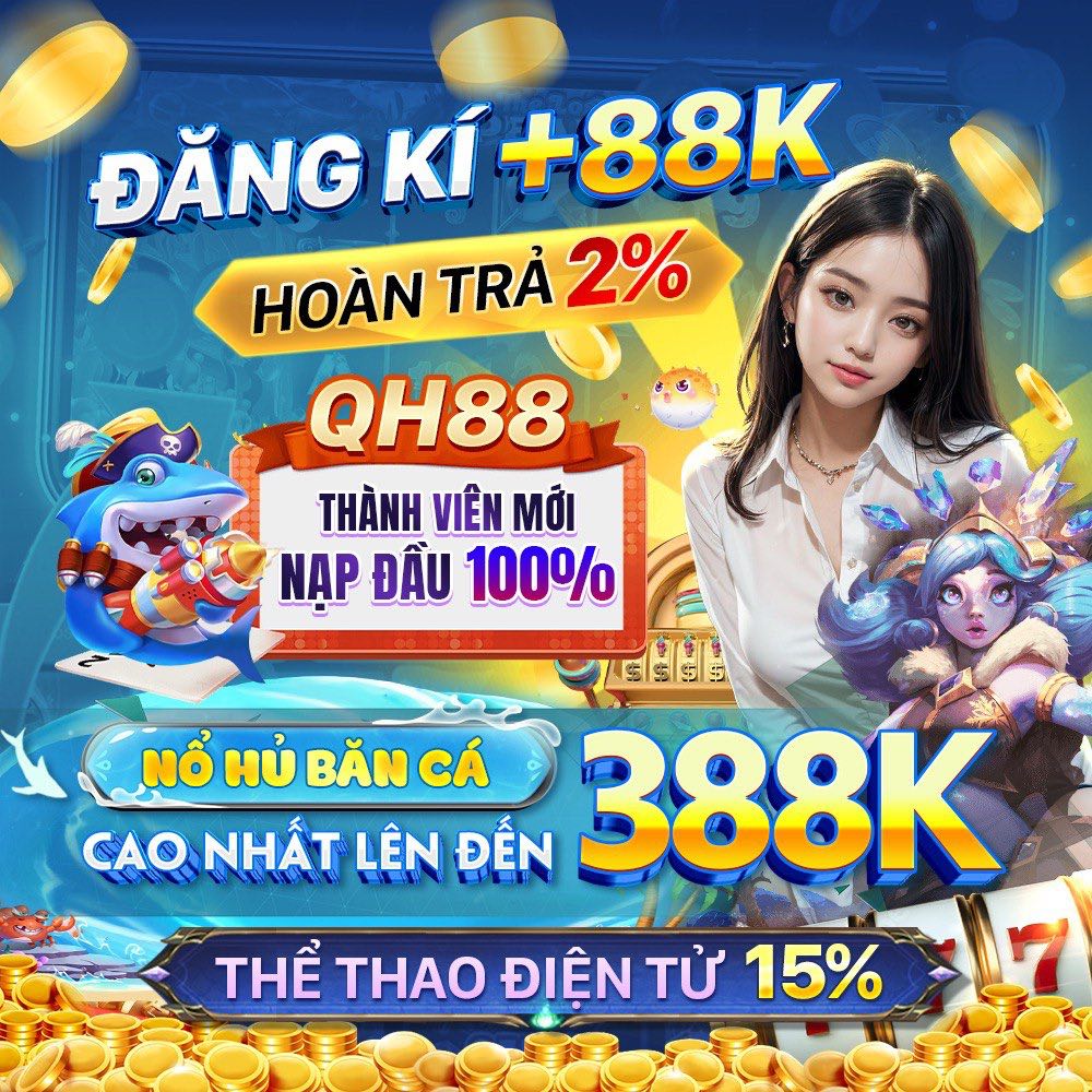 Hình ảnh quảng cáo của qq288 hiển thị nền tảng và các lợi ích